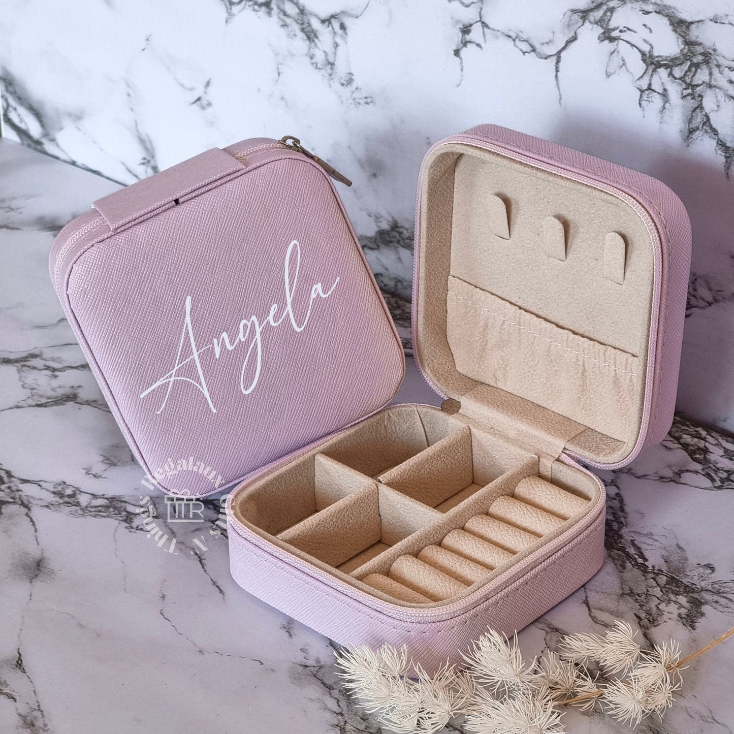 Personalised Mini Jewellery Box - Lilac