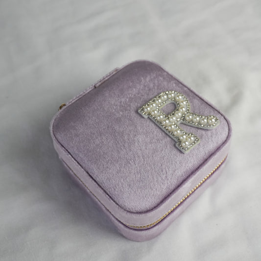 Personalised Velvet Jewelry Box - Purple